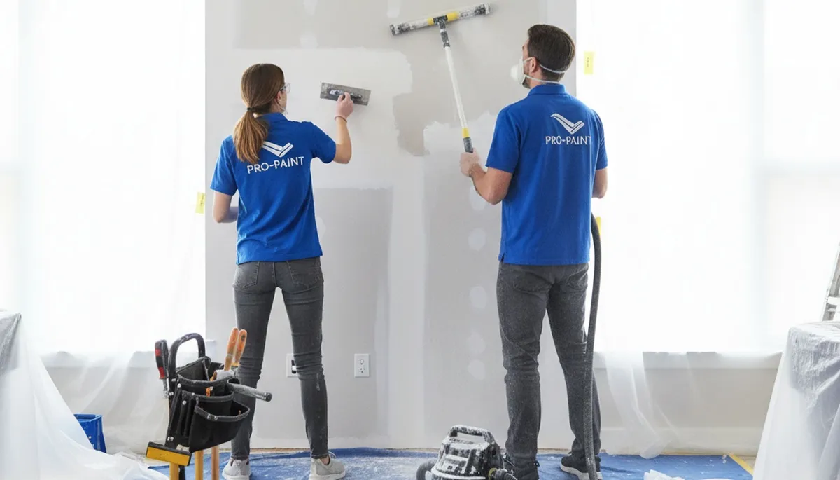 Detroit, MI drywall repair by Detroit Paint Pros with smooth patchwork and clean finish