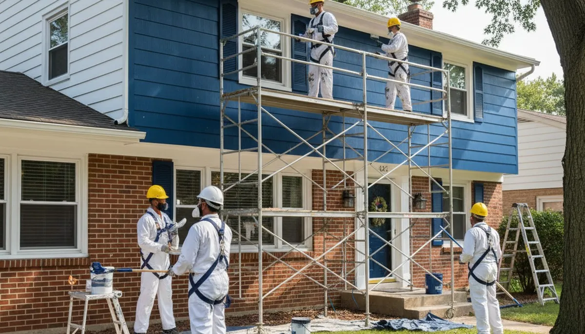 Painting contractors in Detroit, MI providing professional interior and exterior house painting services